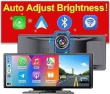 10″ Wireless Portable CarPlay and Android Auto Screen with Dash Cam