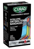 Curad Performance Series Ironman Extra Long Antibacterial Bandage 20-Pack