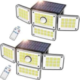 Solar Outdoor Motion Sensor Lights 2-Pack
