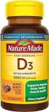 Nature Made Extra Strength Vitamin D3 5000 IU 70-Tablet Bottle