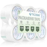 Ticonn1.88″ x 60-Yard Packing Tape 12-Pack