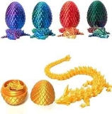3D Printed Dragon Egg with 12″ Crystal Dragon
