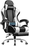 GTPLAYER Gaming Chair with Footrest and Lumbar Support