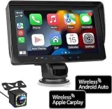 Wireless Apple CarPlay and Android Auto Multimedia Player (2024)