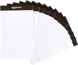 Amazon Basics Narrow Ruled Lined Writing Note Pad 12-Pack