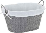 Household Essentials Decorative Wicker Laundry Basket