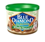Blue Diamond Whole Natural Almonds 6-oz. Tin