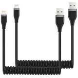 Miger 4-Foot Coiled Lightning Cable 2-Pack