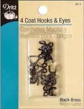 Dritz Coat Hook & Eye Closures 4-Pack