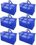 Ticonn Extra Large Zippered Moving Bag 6-Pack