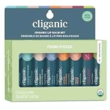 Cliganic Organic Lip Balm Set