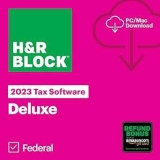 H&R Block Tax Software Deluxe 2023
