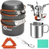 Odoland 8-Piece Camping Cookware Mess Kit