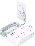 Flat Power Strip with Extension Cord