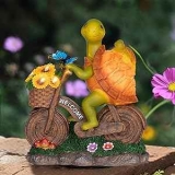 Solar Resin Turtle Garden Figurine