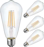 Energetic Lighting ST19 Vintage LED Edison Bulb 4-Pack