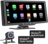 10.26″ Wireless Car Stereo with CarPlay and Reverse Camera