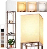 Floor Lamp with Shelves