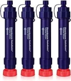 Membrane Solutions 4-Stage Water Filter Straw 4-Pack