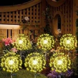 Solar Firework LED Garden Light 6-Pack