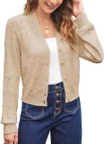 Belle Poque Women’s V-Neck Knit Cardigan