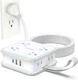 Ntonpower Power Strip w/ 10-Foot Flat Extension Cord