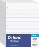 Oxford Wide-Ruled Notebook Filler Paper 500-Pack