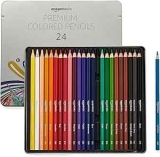 Amazon Basics Premium Colored Pencils 24-Pack