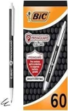 BIC PrevaGuard Clic Stic Ballpoint Pen w/ Antimicrobial Protection 60-Pack
