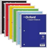 Oxford Spiral Notebook 6-Pack