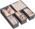 Songmics Set of 6 Dresser Drawer Organizers