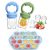 Silicone Baby Fruit Feeder and Popsicle Mold Set