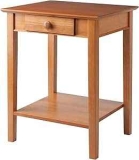 Winsome Studio Beech Wood End/Printer Table