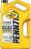 Pennzoil Platinum Full Synthetic 0W-20 Motor Oil 5-Quart Jug