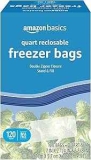 Amazon Basics Freezer Quart Bags 120-Pack