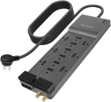 Belkin Power Strip Surge Protector w/12 AC Outlets, 8-ft Cord $23.79