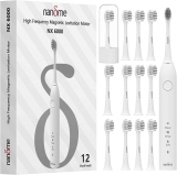 Nandme NX6000W12 High Powered Electric Toothbrush w/12 Brush Heads $9.99