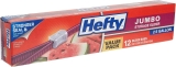 12-Count Hefty Slider Jumbo Storage Bags 2.5 Gallon $3.51