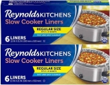 12-Ct Reynolds Kitchens Slow Cooker Liners, Regular $6.61