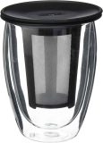 Bodum One Tea Strainer w/12 Oz Double Wall Glass Set $9.97
