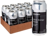 12-Pack Amazon Brand Solimo Silver Energy Drink, 16 Fluid Ounce $11.06