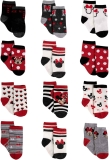 12-Pack Disney Baby Girls Minnie Mouse, Daisy, Princess Socks $9.95