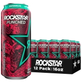 12-Pack Rockstar Energy Drink Punched Watermelon 16oz Cans $14.25