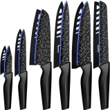 12-Pc Astercook Colorful Geometric Pattern Kitchen Knife Set $12.99