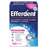 126-Count Efferdent Retainer Cleaning Tablets for Dental Appliances $8.04
