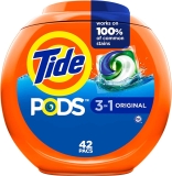 126Ct Tide PODS Liquid Laundry Detergent Soap Pacs Original Scent $26.96