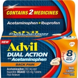 144-Count Advil Dual Action Back Pain Caplets $9.58