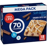18Ct Fiber One 70 Calorie Soft-Baked Bars, Cinnamon Coffee Cake $6.32