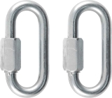 2 CURT Threaded Quick Link Trailer Safety Chain Hook Carabiner Clips $3.51