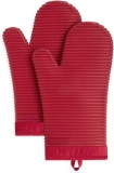 2 Count KitchenAid Ribbed Soft Silicone Oven Mitt Set $11.43